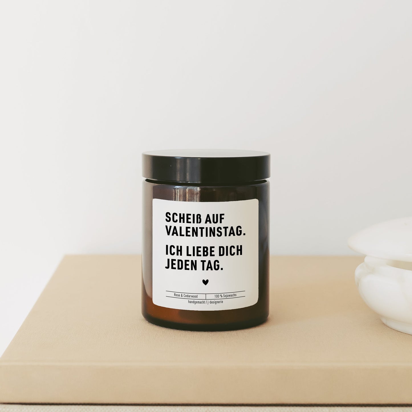 Valentinstag Jahrestag Geschenk personalisierte Kerze "Alt werden" // Herzensmensch