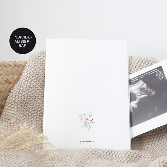 Mutterpass Hülle "Flower" personalisiert – Geschenk Schwangere
