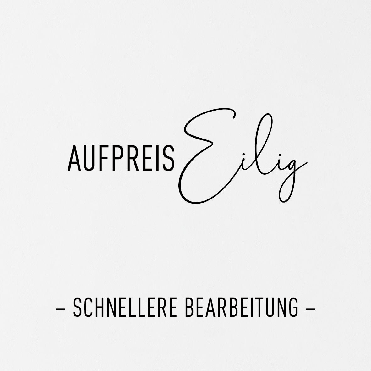 Aufpreis für bevorzugte Bearbeitung