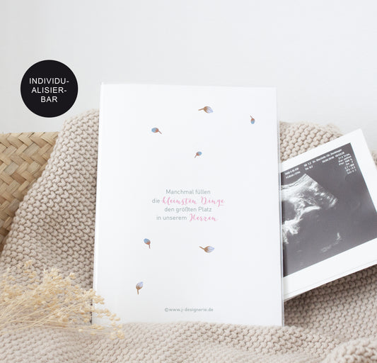 Hülle Mutterpass Eukalyptus personalisiert – Geschenk zur Schwangerschaft