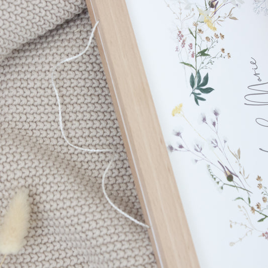 Posterleiste mit Magneten aus Echtholz