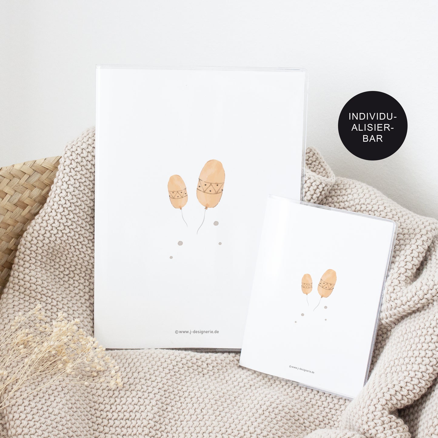 U Heft Hülle & Impfpass personalisiert Fuchs – Geschenk Geburt