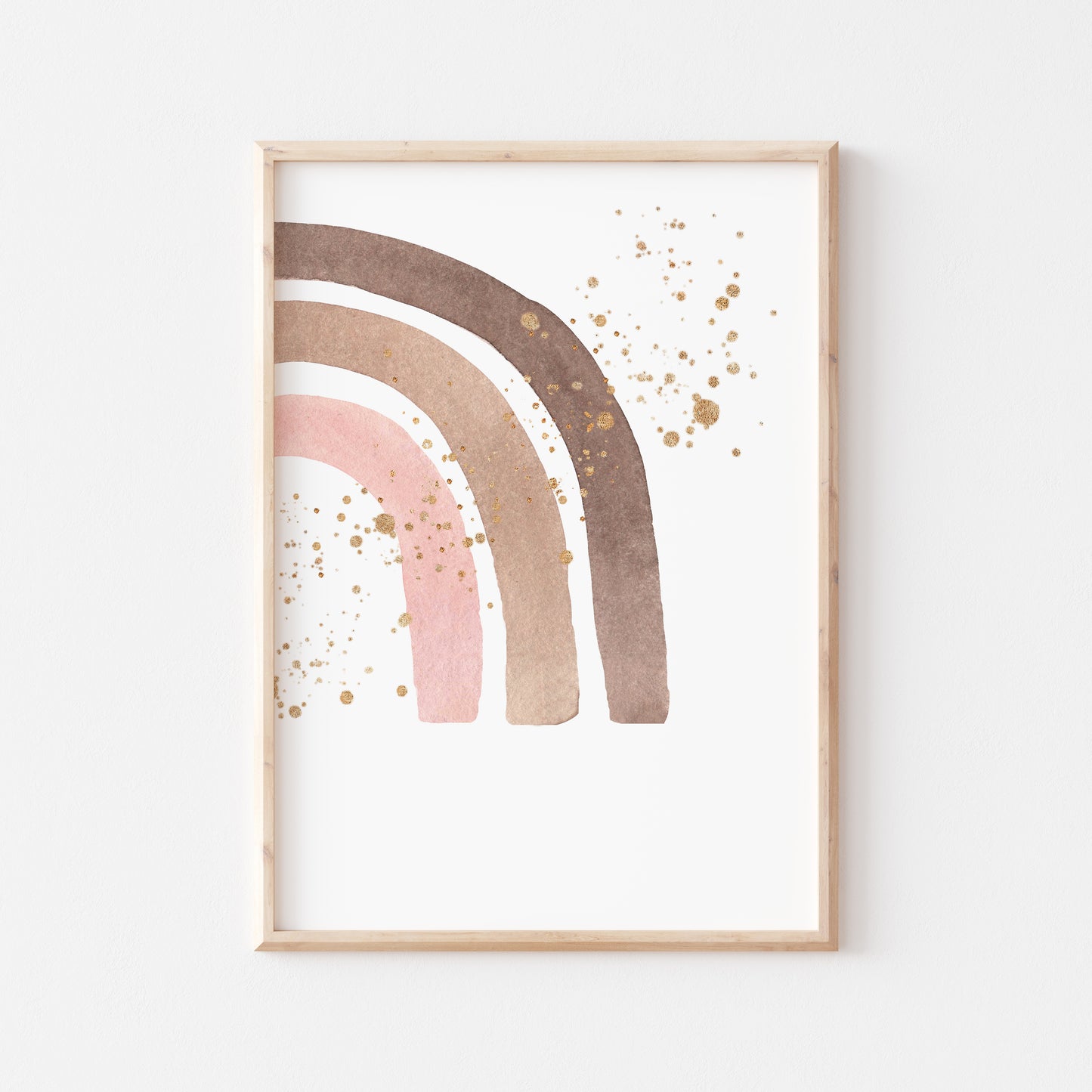 Affirmationsposter Mädchen "Regenbogen" – Positive Glaubenssätze und Ermutigung – Geschenk Schulanfang