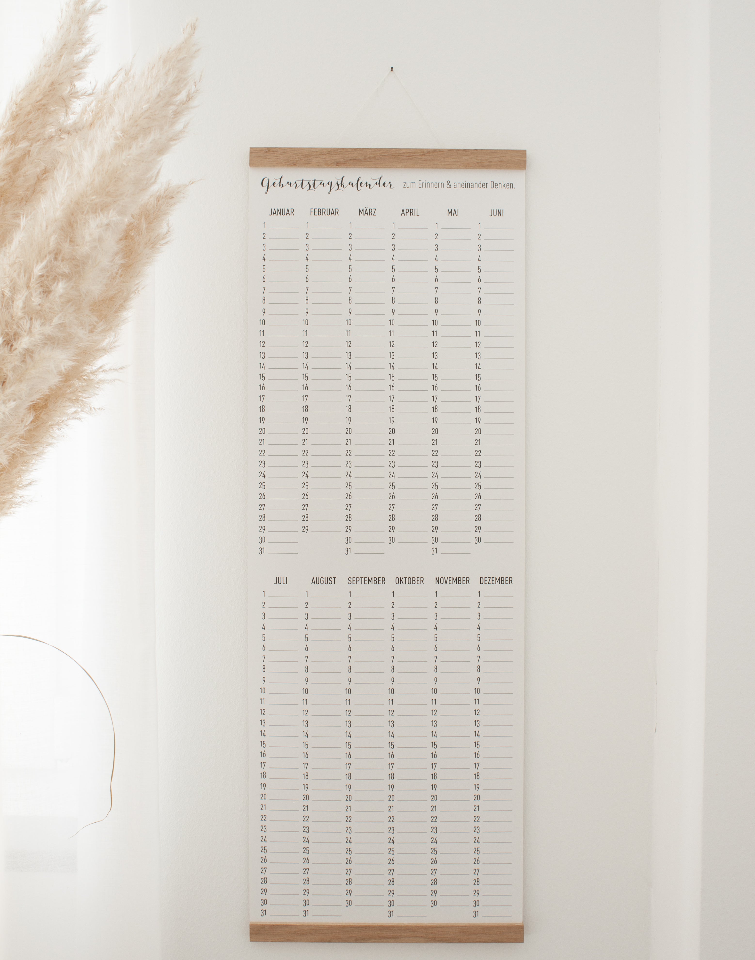 Kalender Geburtstag immerwährend und mehrjährig – JDesignerie