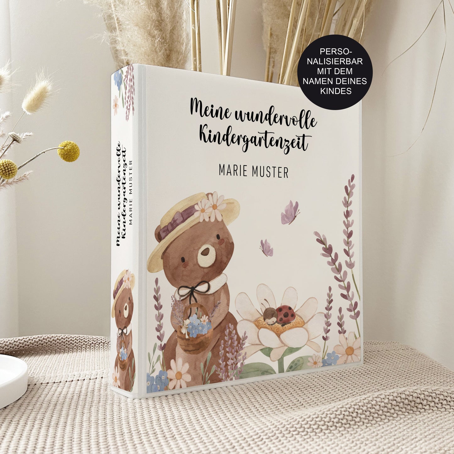 Portfolio Ordner mit Namen | Kita & Krippe | Kleiner Bär