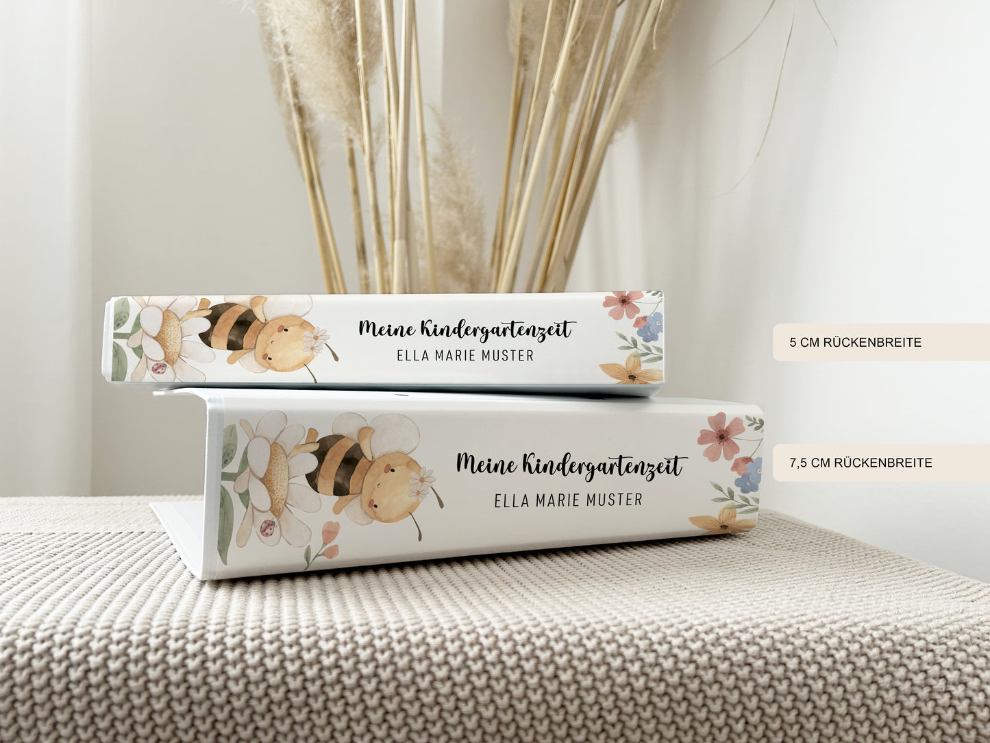 Portfolio Ordner mit Namen | Kita & Krippe | Kleine Biene