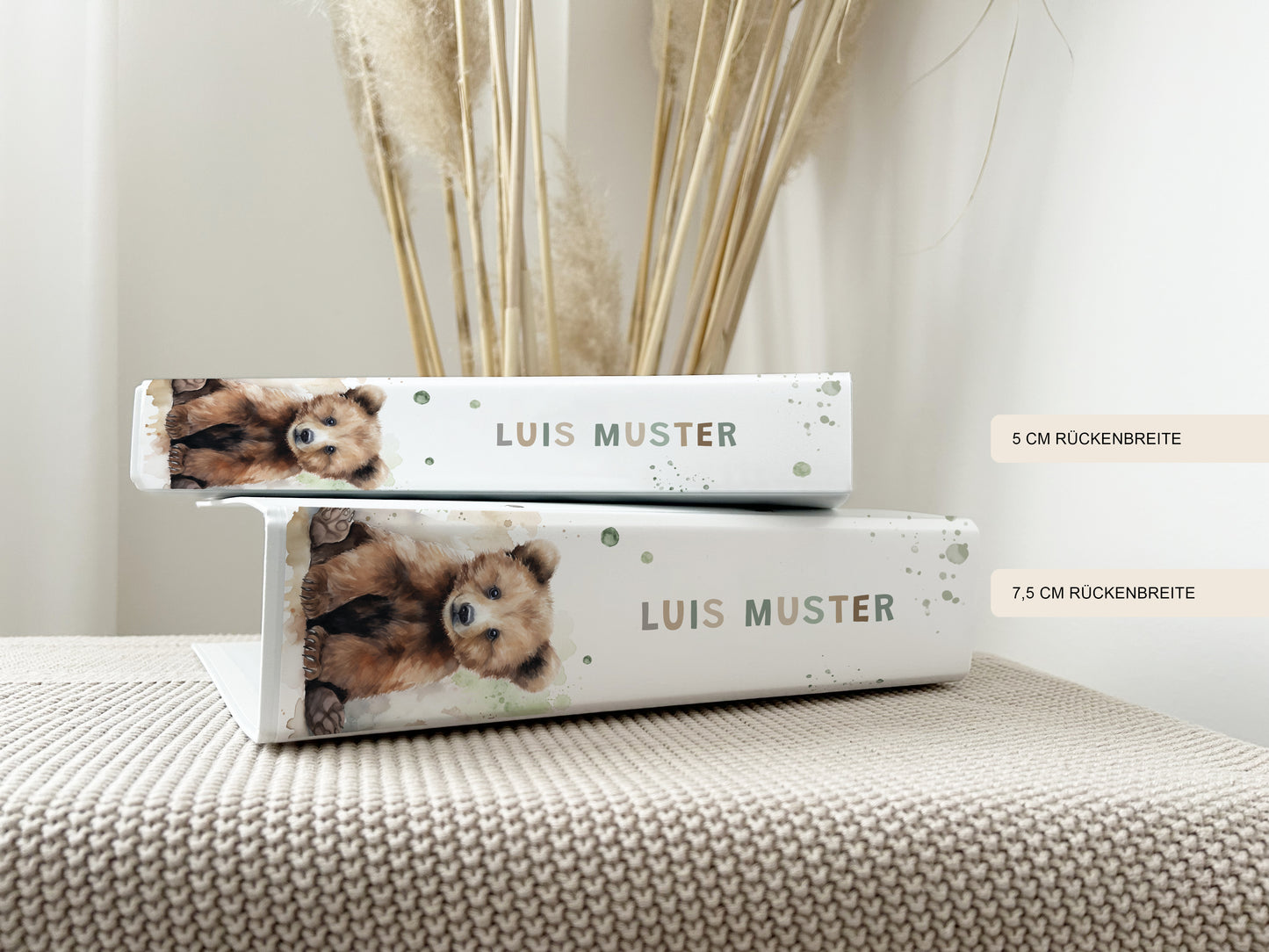 Geschenk zum Kindergartenstart | Kindergartenordner Braunbär