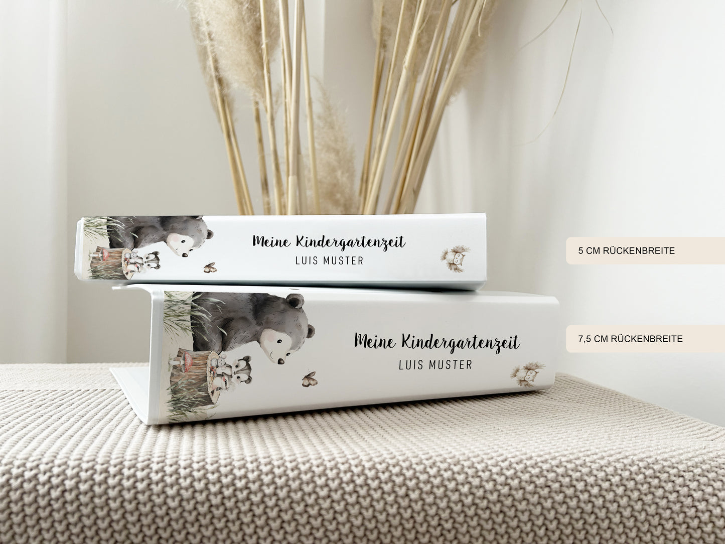 Kindergartenordner "Woodland" personalisiert / Mappe Krippe Schule oder Kita