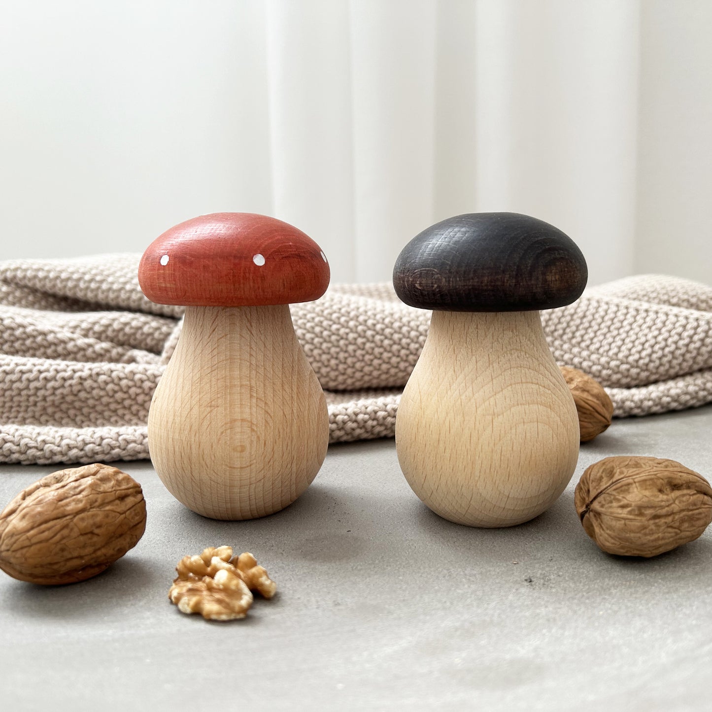 Nussknacker "Pilz" für Kinder – Montessori Holzspielzeug – Weihnachtsgeschenk
