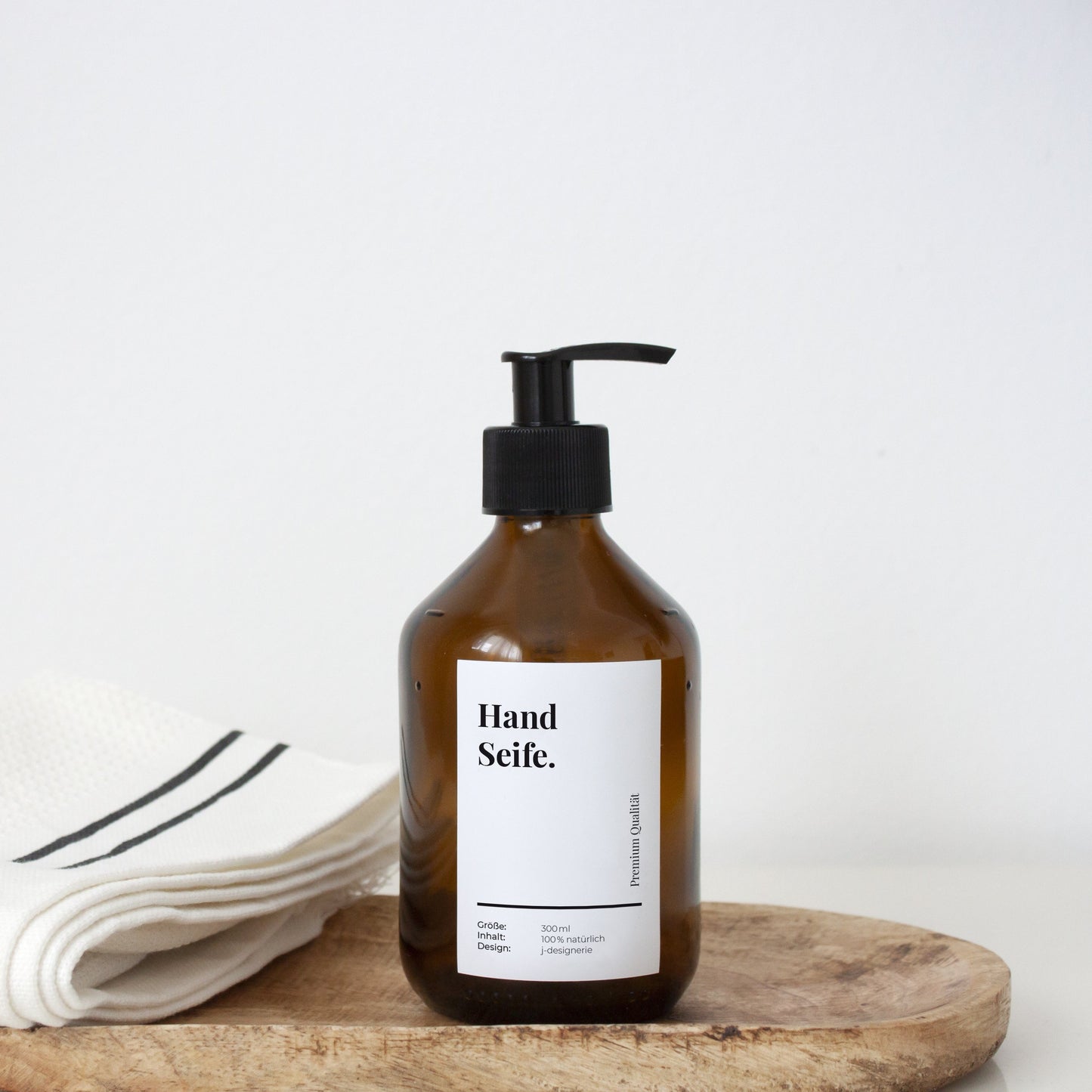 Seifenspender Handseife für die Küche – Apothekerflasche – Glasflasche